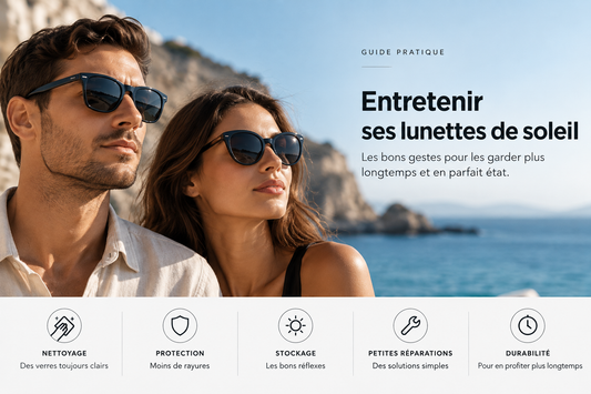 Comment nettoyer et entretenir ses lunettes de soleil sans les abîmer ?