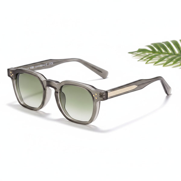 Lunettes De Soleil Rétro - Vertes