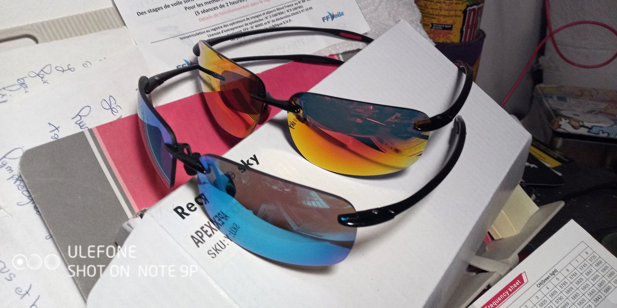 Lunette de soleil rectangulaire sport