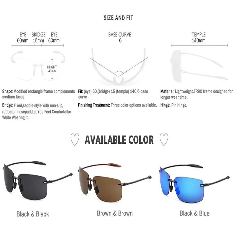 Lunette de soleil rectangulaire sport