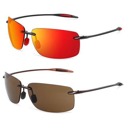 Lunette de soleil rectangulaire sport