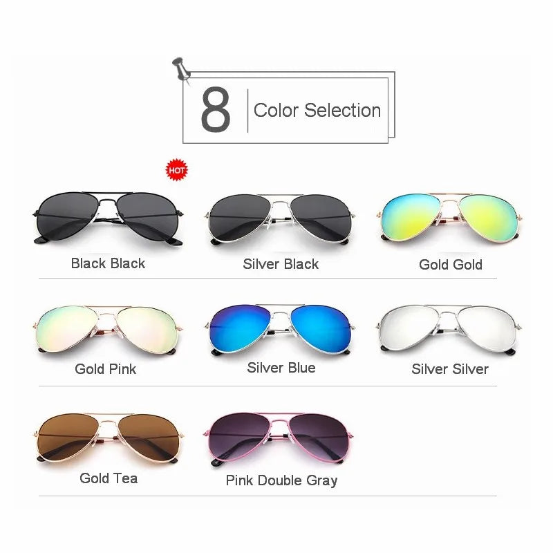 Lunettes de soleil d'aviation coloré
