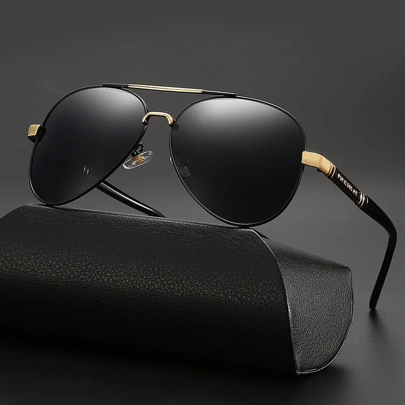 Lunette de soleil aviator en métal