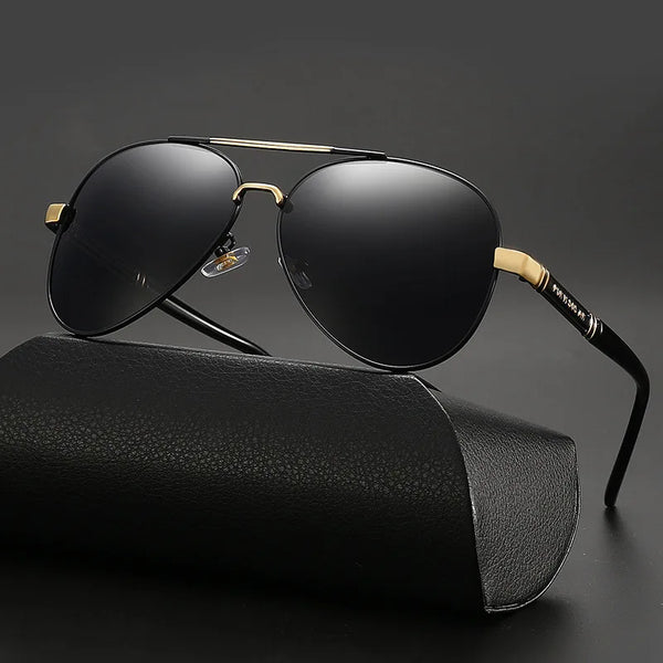 Lunette de soleil aviator en métal