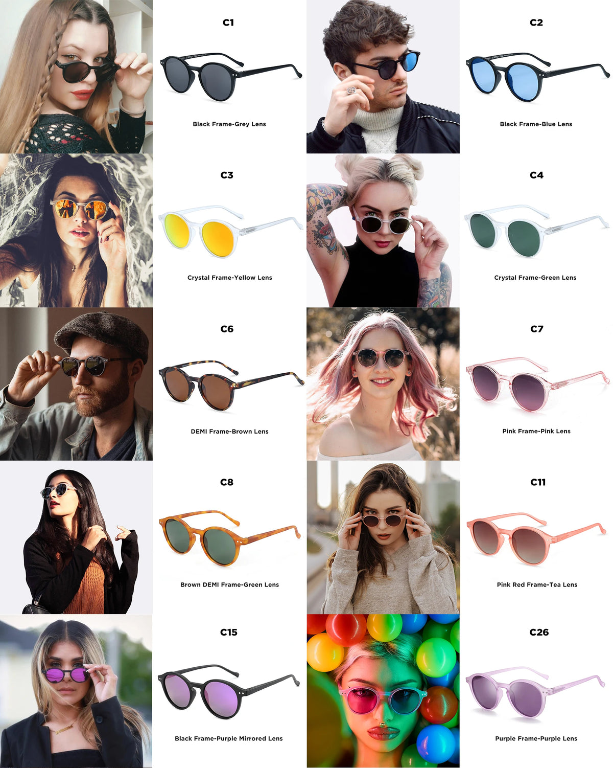 Petite lunette de soleil ronde vintage