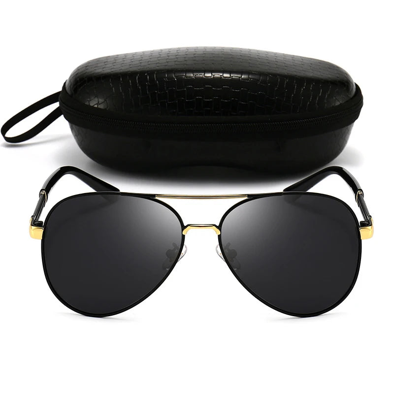 Lunette de soleil aviator en métal