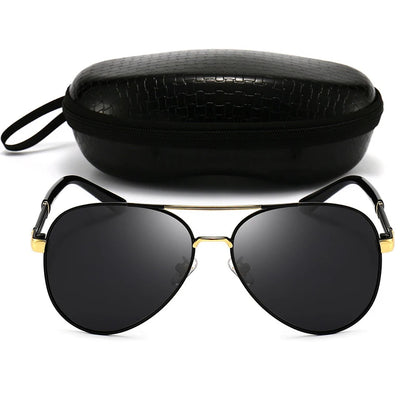 Lunette de soleil aviator en métal