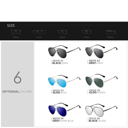 Lunette de soleil classique aviator