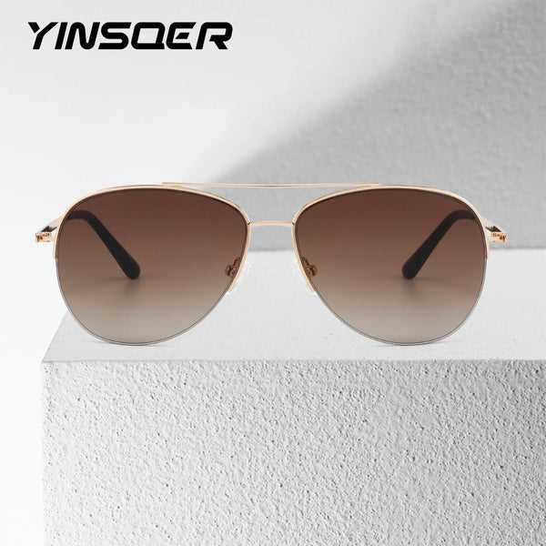 Lunettes de soleil aviateur métal fin