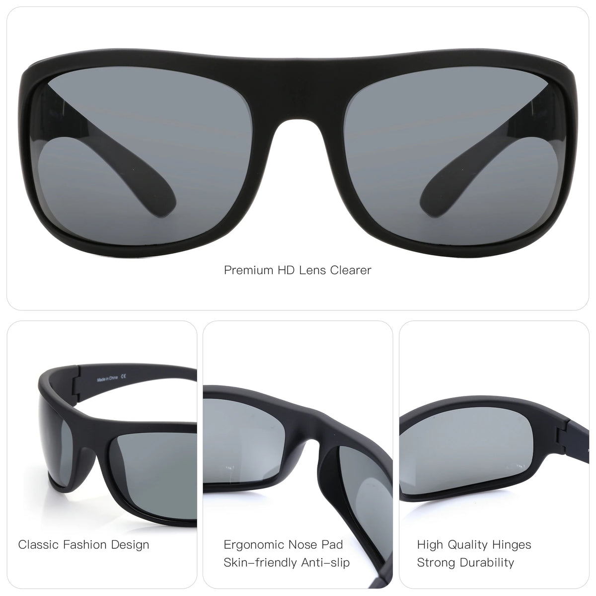 Lunette de soleil de sport flexible