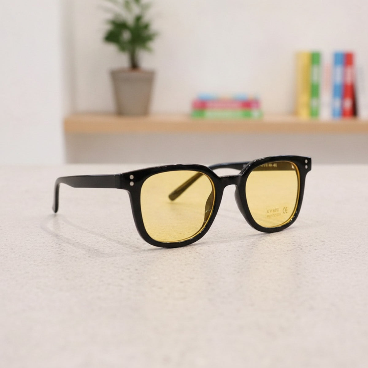 Lunettes de soleil enfant  - tendance - jaune