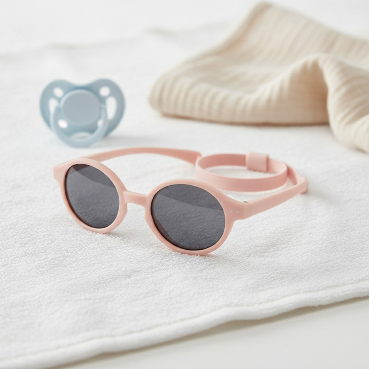 Lunettes de Soleil Bébé Polarisées Rose - Protection UV (0-24 mois)