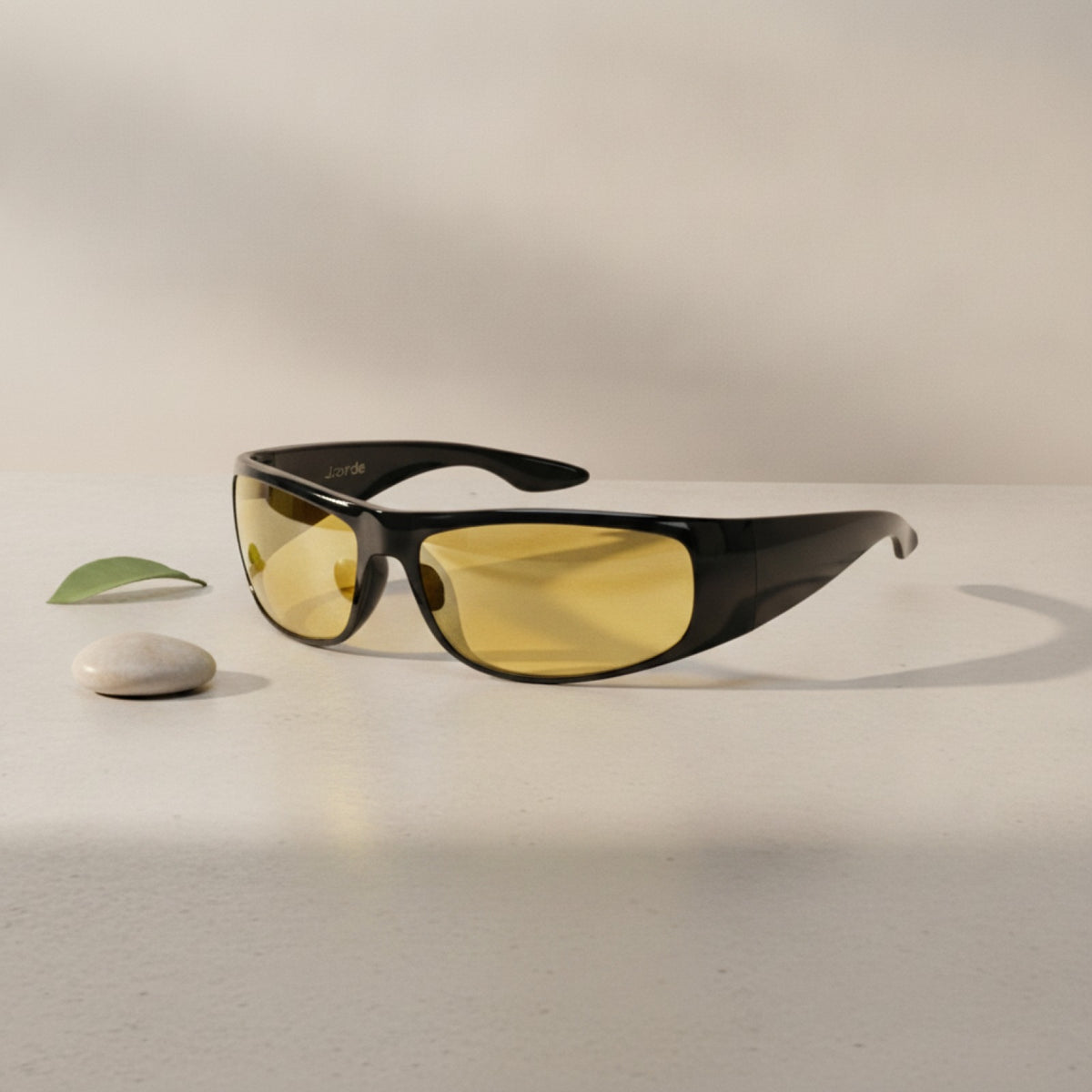 Lunettes De Soleil Rondes Homme - Protection Total - Noire