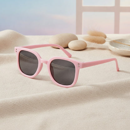 Lunettes de soleil carrées Protection UV pour enfants - Rose tendance