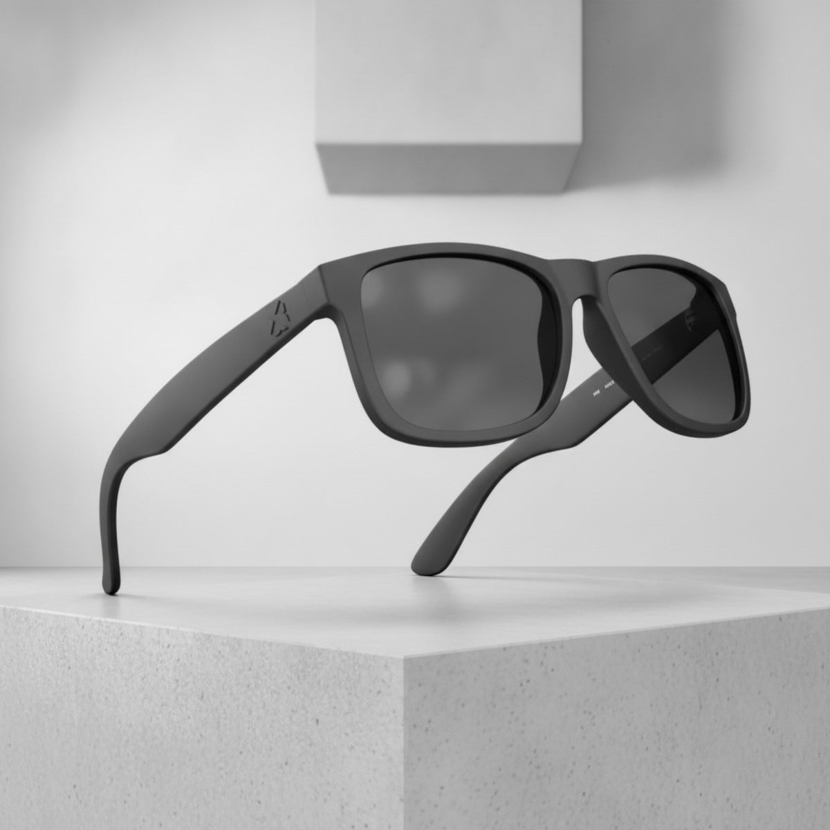 Lunettes De Soleil Polarisées Rectangulaires - Noir