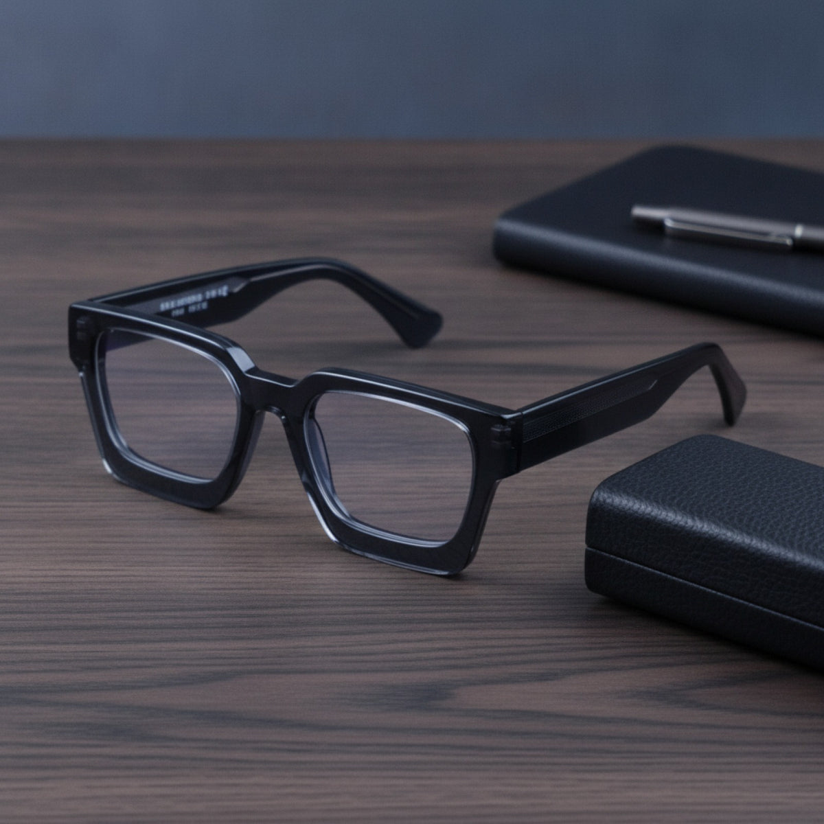 Lunettes De lecture Carrées Surdimensionnées En Acétate Epais - Anti Lumière Bleu, Pour Hommes Et Femmes