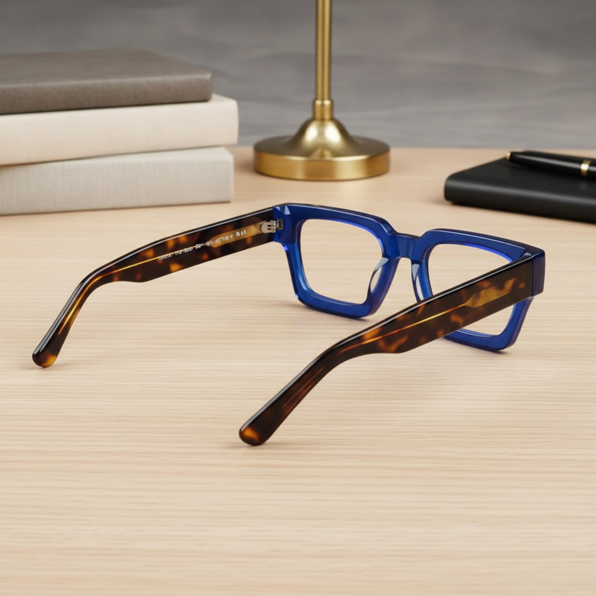 Lunettes De Lecture Carrées Surdimensionnées En Acétate Epais - Anti Lumière Bleu