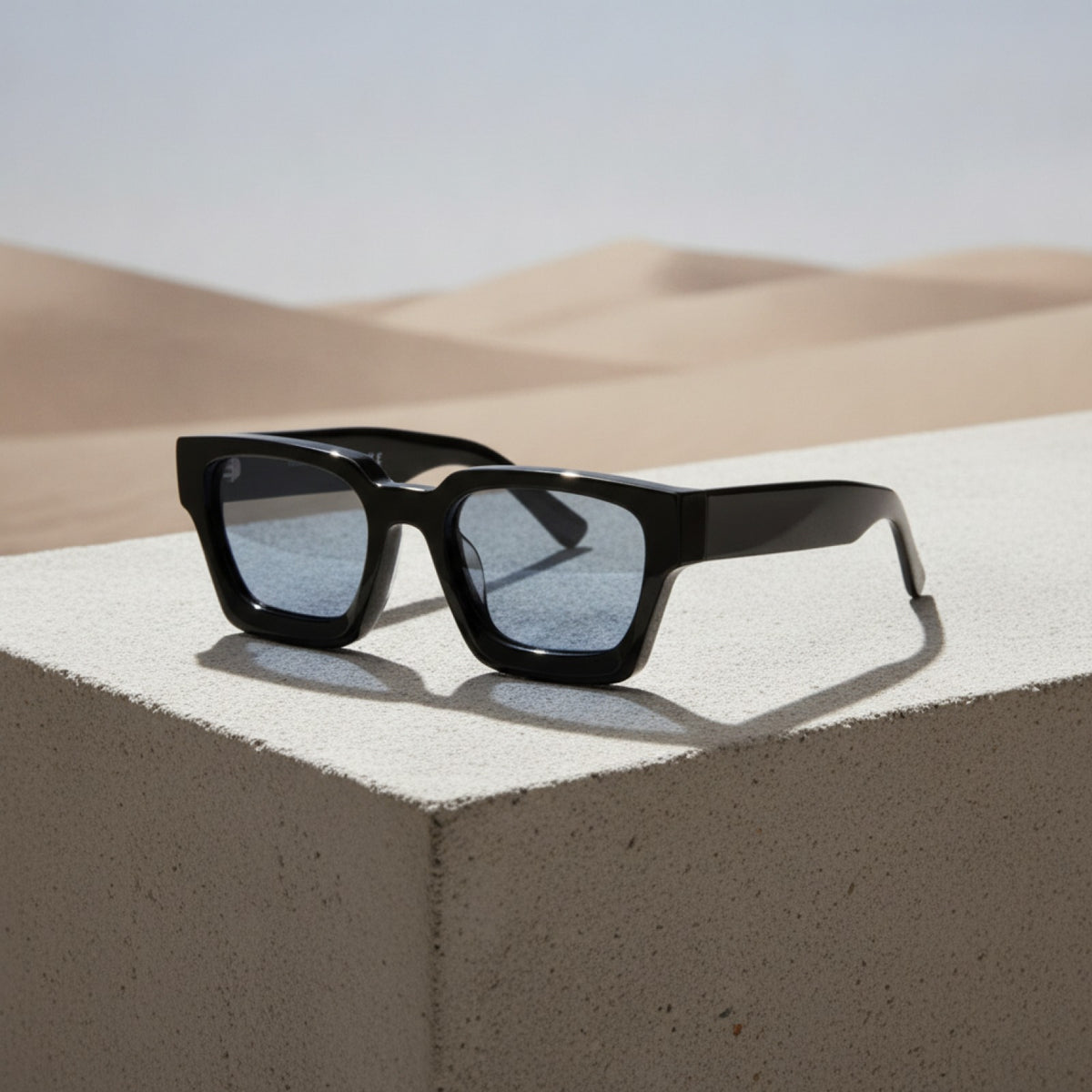 Lunettes De Soleil Rectangulaires Polarisées En Acétate - Luxe
