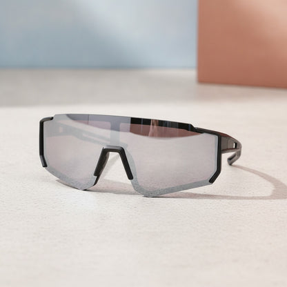 Lunettes de Soleil Pour Le Sport - Enfant - Noir Argenté