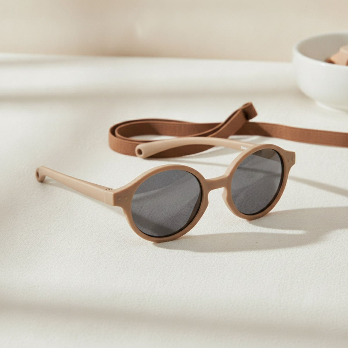 Lunettes de Soleil Bébé Polarisées avec Sangle (0-24 mois) - Marron