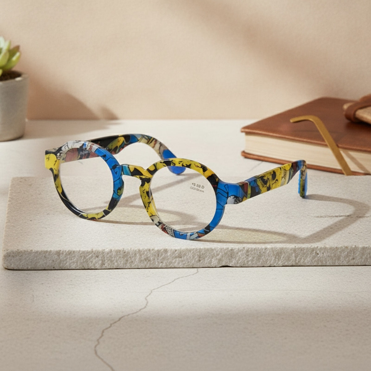 Lunettes De Lecture Vintage Rondes Cadre Épais