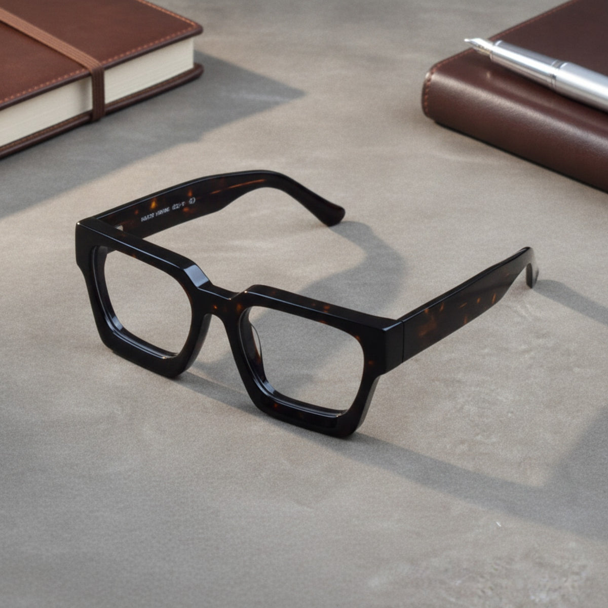 Lunettes De Lecture Carrées Surdimensionnées En Acétate Epais - Anti Lumière Bleu