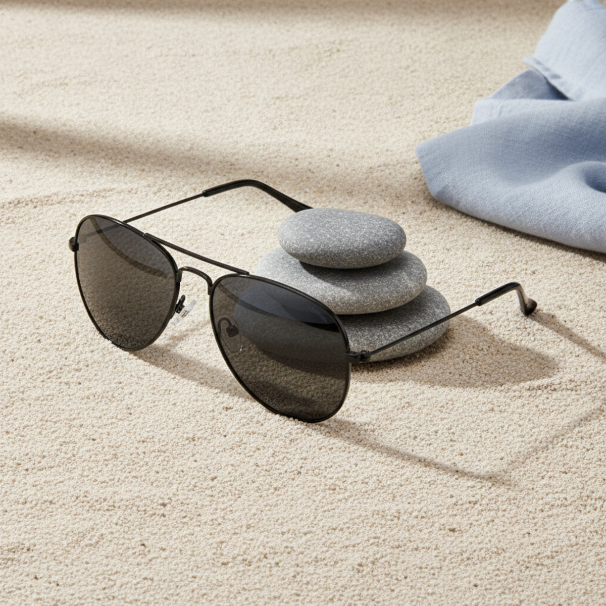 Lunettes de Soleil Pilote Polarisées pour Enfants - Monture Métal, Style Classique