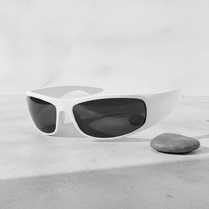 Lunettes De Soleil Rondes Homme - Style Noir Et Blanc