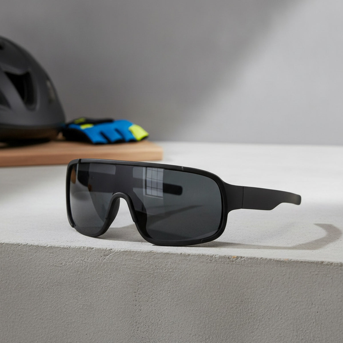 Lunettes de Soleil Cyclisme Enfant - Noir