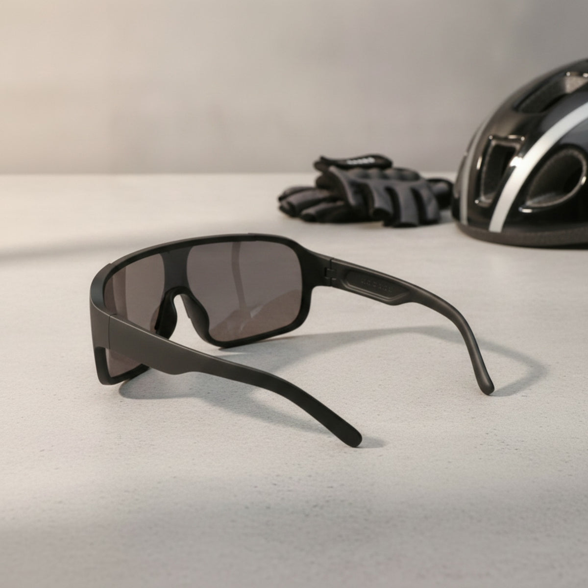 Lunettes de Soleil Cyclisme Enfant - Noir Argenté