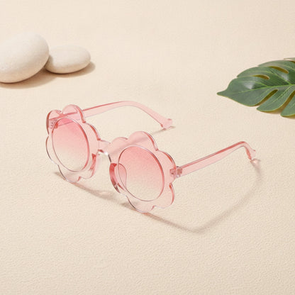 Lunettes de soleil carrées enfant UV - Rose