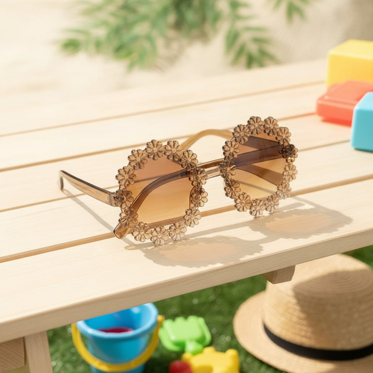 Lunettes De Soleil Enfant Carrées Protection UV - Idéal Pour Les Activités Extérieures