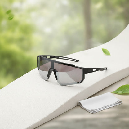 Lunettes de Soleil Pour Le Sport - Enfant - Noir Argenté
