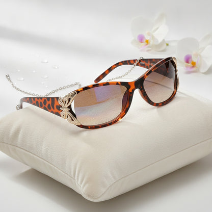 Lunettes De Soleil Papillon Irisées Tendance - Modèle Demi