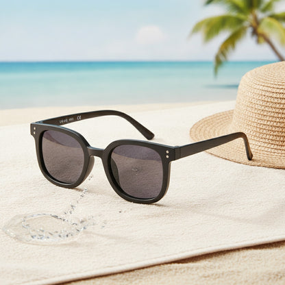 Lunettes De Soleil Enfant Carrées Protection solaire - Noir