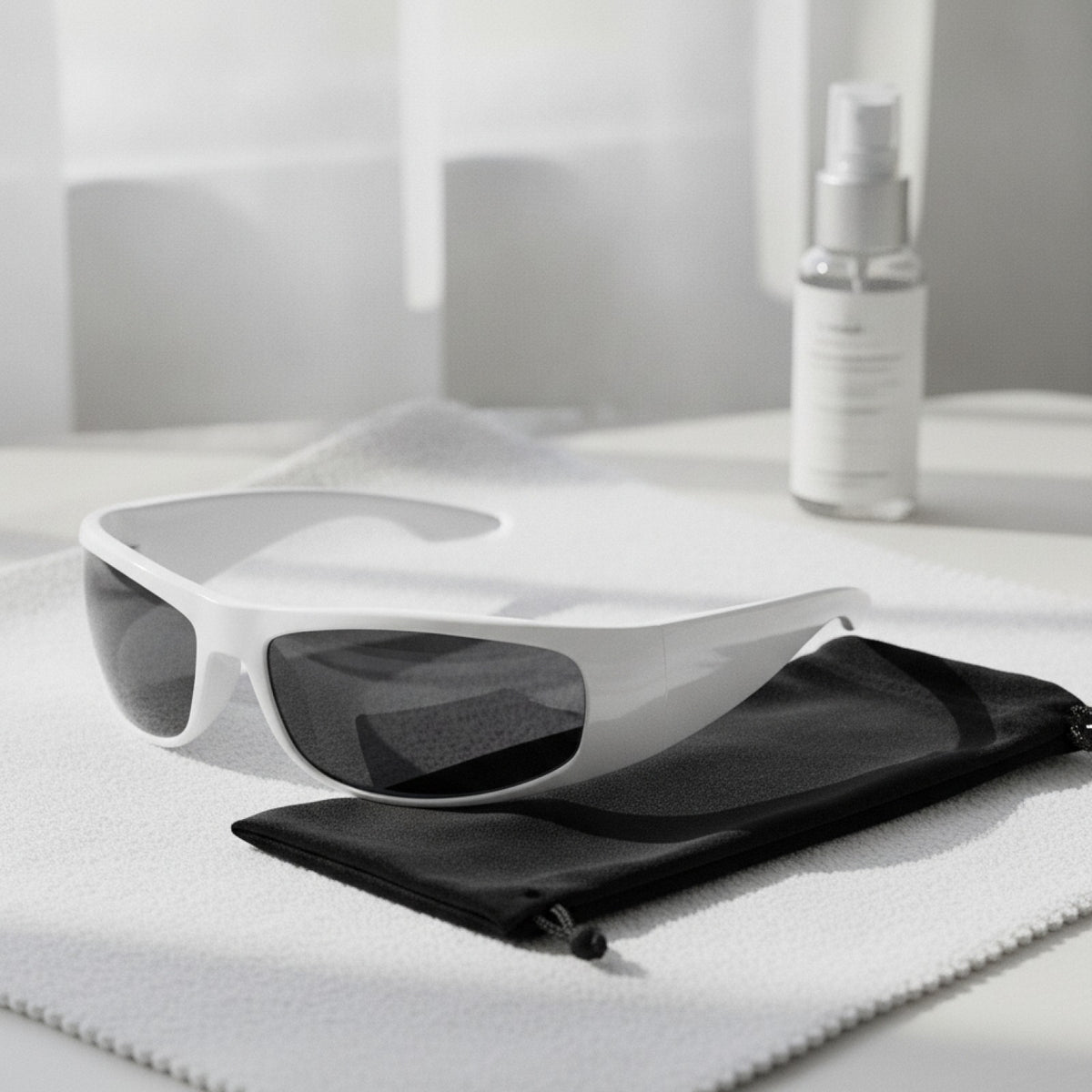 Lunettes De Soleil Rondes Homme - Style Noir Et Blanc