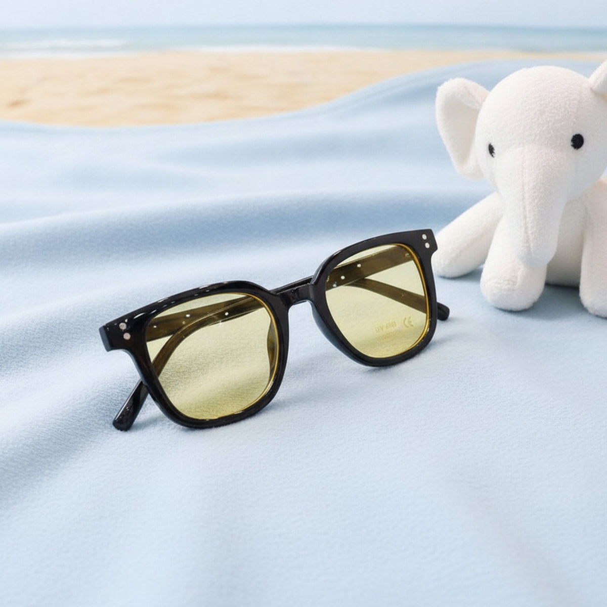 Lunettes de soleil enfant  - tendance - jaune