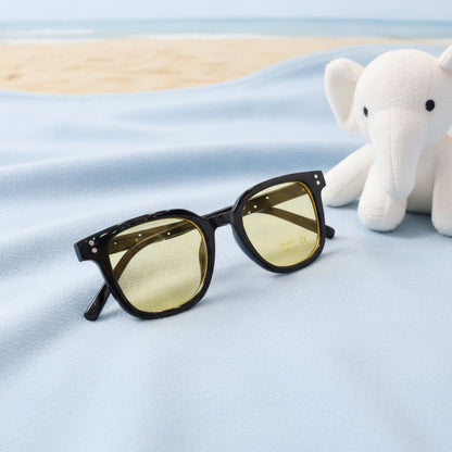 Lunettes de soleil enfant  - tendance - jaune