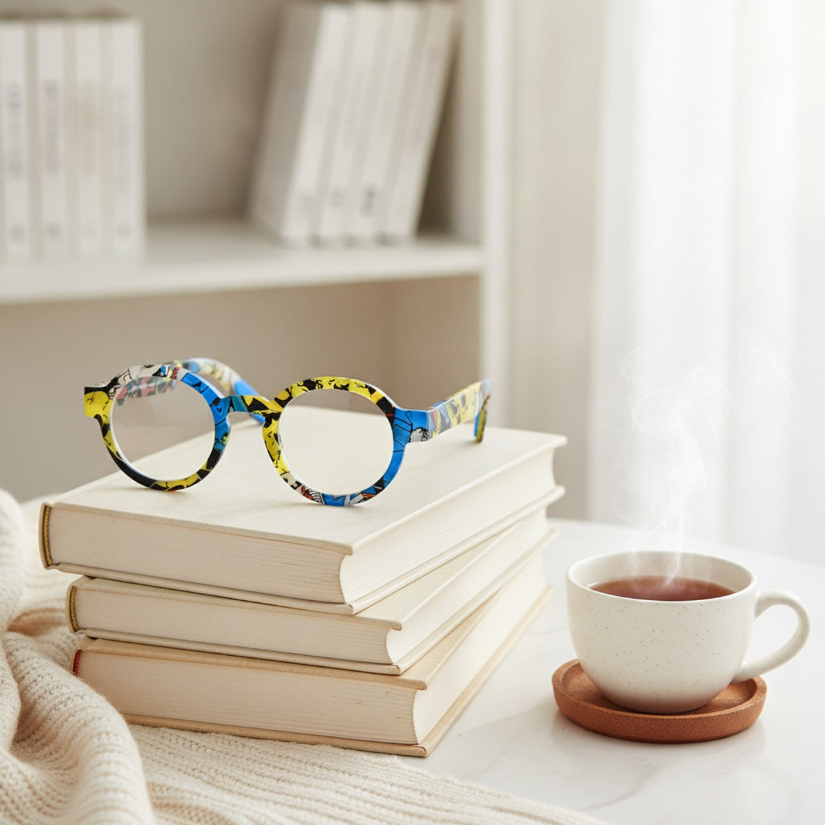 Lunettes De Lecture Vintage Rondes Cadre Épais