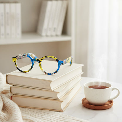 Lunettes De Lecture Vintage Rondes Cadre Épais