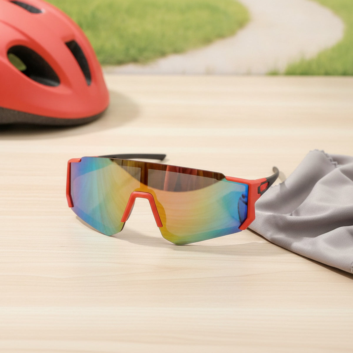 Lunettes de Soleil Enfant - activité Extérieures - Rouge
