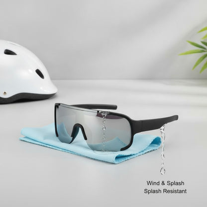 Lunettes de Soleil Cyclisme Enfant - Noir Argenté