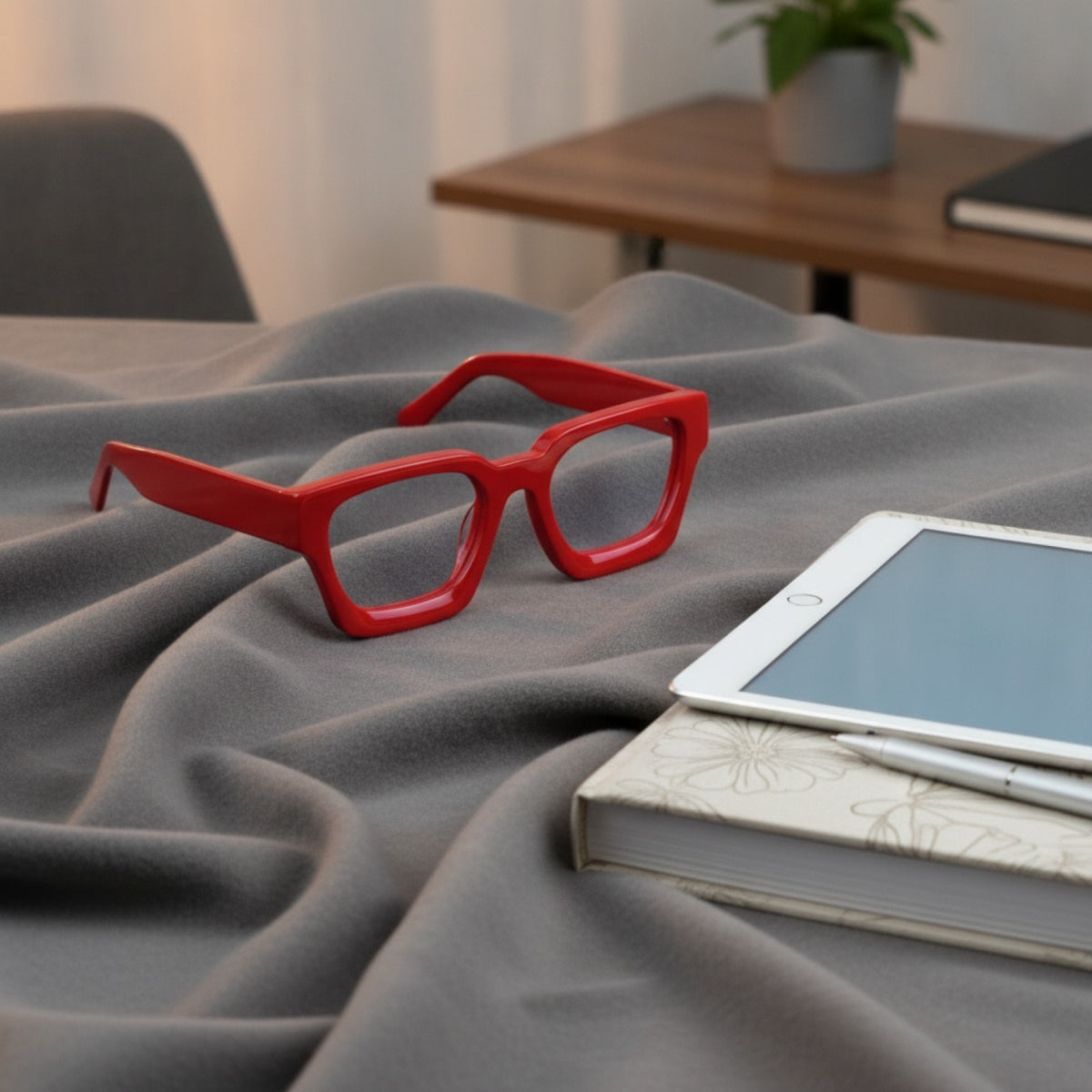 Lunettes De Lecture Carrées Surdimensionnées En Acétate Epais - Anti Lumière Bleu - Ruge