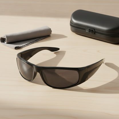 Lunettes De Soleil Homme Ovale - Noire