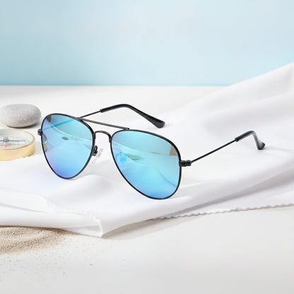 Lunettes de Soleil Polarisées Enfant – Monture Pilote en Métal