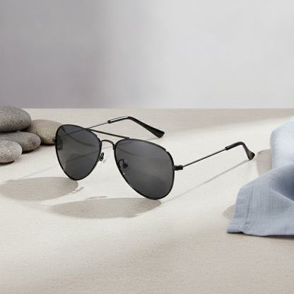 Lunettes de Soleil Pilote Polarisées pour Enfants - Monture Métal, Style Classique