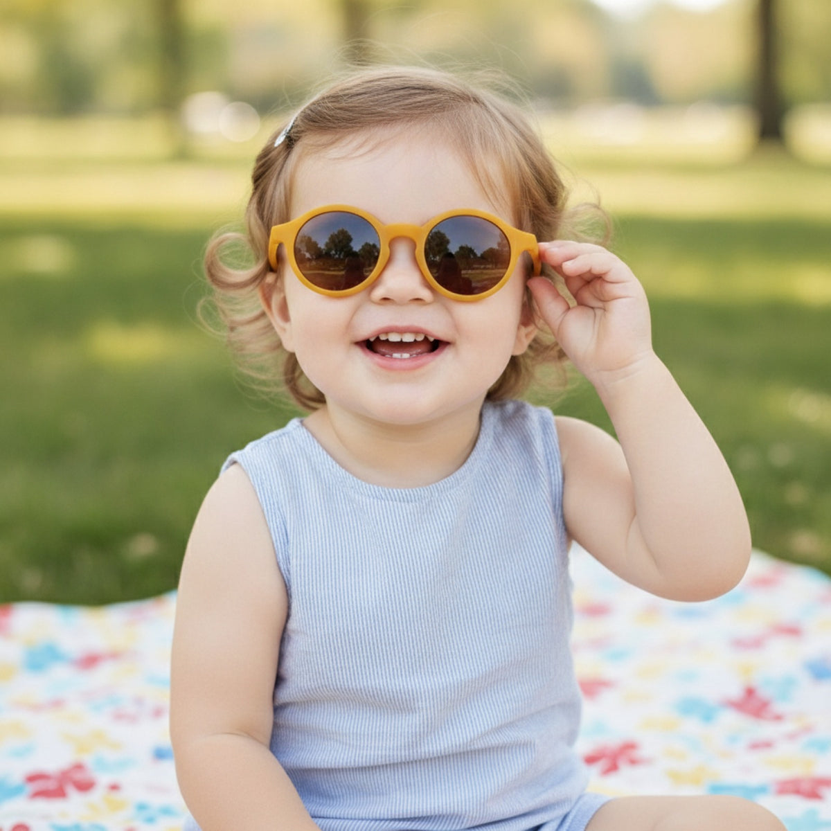 Lunettes de Soleil Rondes Vintage  Enfants et Bébés