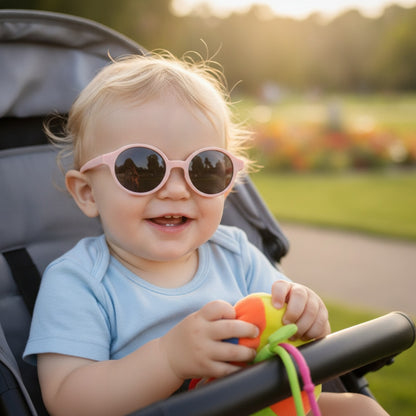Lunettes de Soleil Bébé Polarisées Rose - Protection UV (0-24 mois)