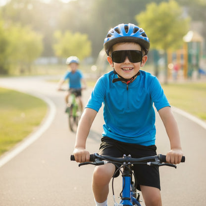 Lunettes de Soleil Cyclisme Enfant - Noir