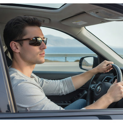 Lunettes De Soleil Polarisées Homme - Aluminium Style Sans Monture